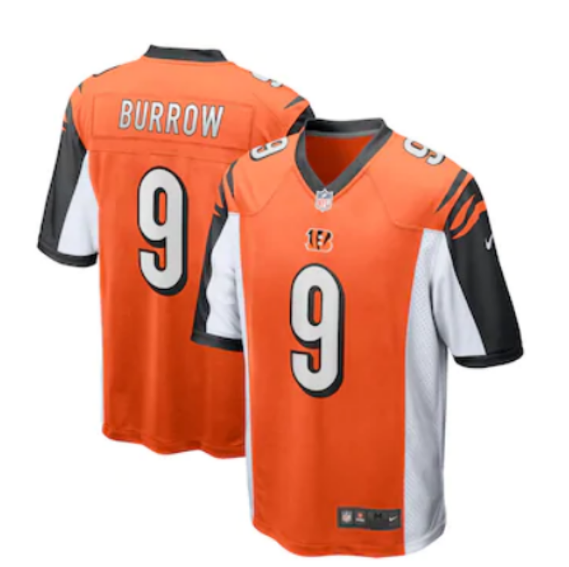 Cincinnati Bengals Limited  Men #9 Burrow orange Jersey NFL Football Vapor Untouchable
